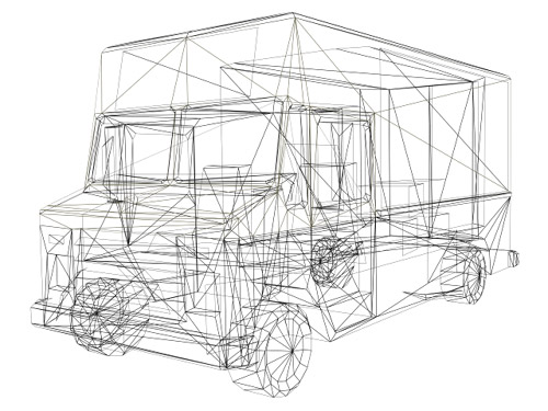 Cab wireframe